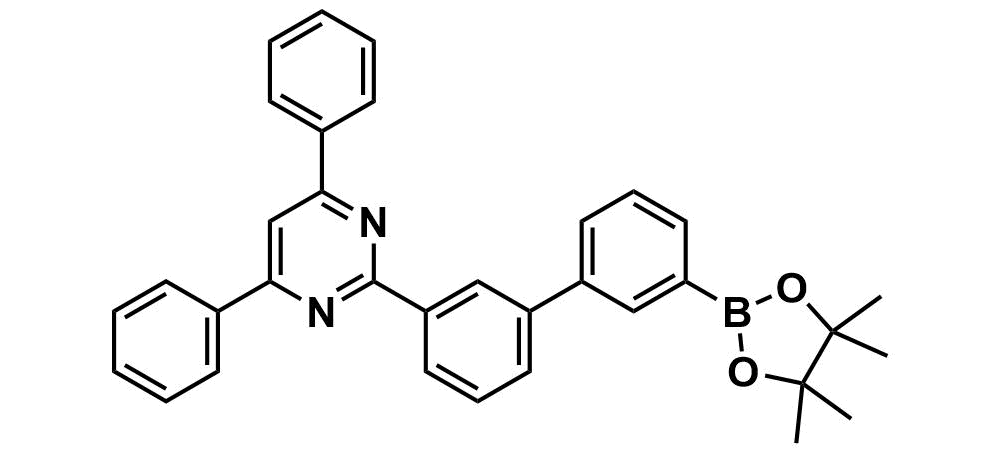 4,6-diphenyl-2-(3'-(4,4,5,5-tetramethyl-1,3,2-dioxaborolan-
2-yl)-[1,1'-biphenyl]-3-yl)pyrimidine