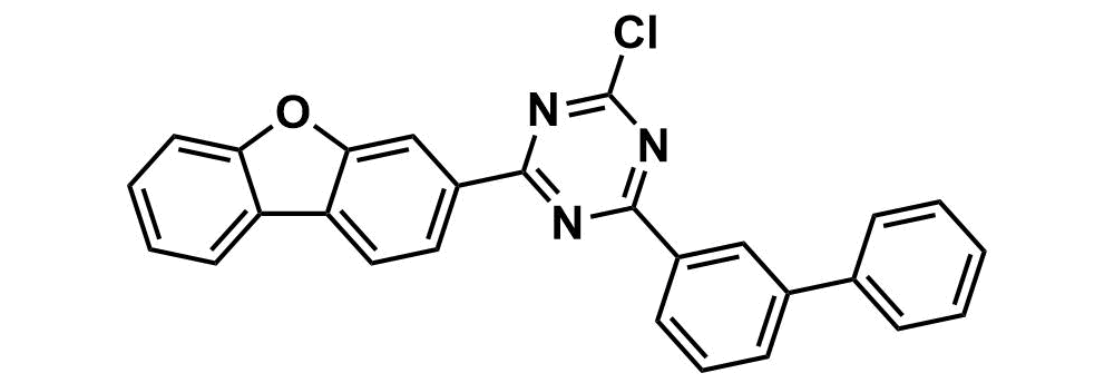 2-([1,1'-biphenyl]-3-yl)-4-chloro-6-(dibenzo[b,d]furan-3-yl)-1,3,5-triazine