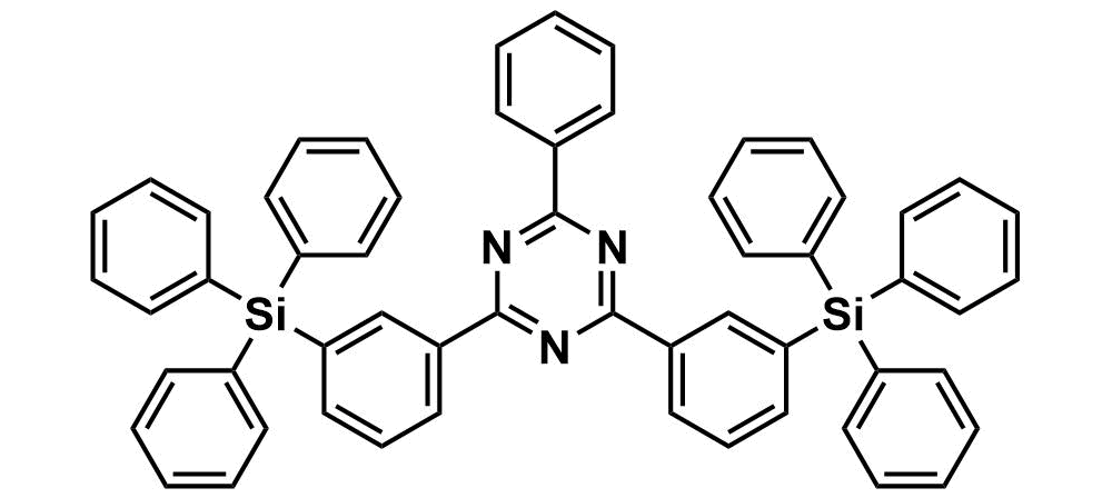 2-phenyl-4,6-bis(3-(triphenylsilyl)phenyl)-1,3,5-triazine