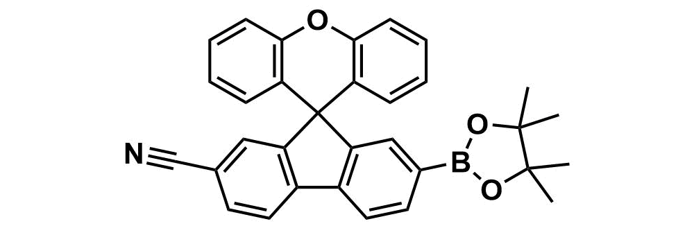 7-(4,4,5,5-Tetramethyl-1,3,2-dioxaborolan-2-yl)spiro[fluorene-9,9'-xanthene]-2-carbonitrile