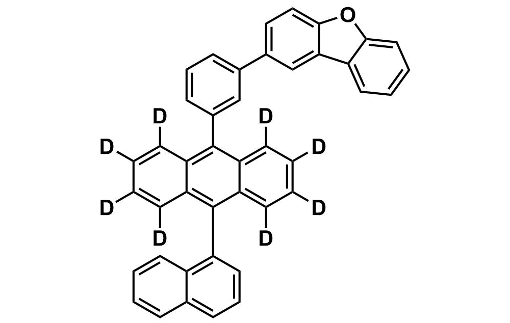 2-[3-[10-(1-Naphthalenyl)-9-anthracenyl-1,2,3,4,5,6,7,8-d8]phenyl]dibenzofuran