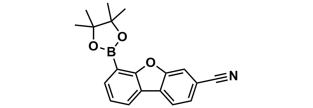 6-(4,4,5,5-tetramethyl-1,3,2-dioxaborolan-2-yl)dibenzo[b,d]furan-3-carbonitrile