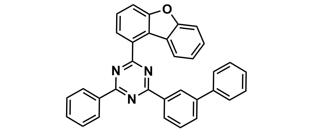 2-([1,1'-biphenyl]-3-yl)-4-(dibenzo[b,d]furan-1-yl)-6-phenyl-1,3,5-triazine