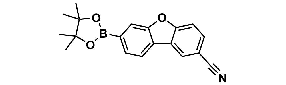 7-(4,4,5,5-tetramethyl-1,3,2-dioxaborolan-2-yl)dibenzo[b,d]furan-2-carbonitrile