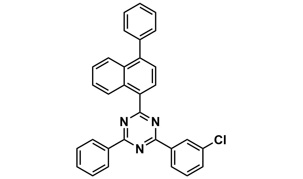 2-(3-Chlorophenyl)-4-phenyl-6-(4-phenyl-1-naphthalenyl)-1,3,5-triazine