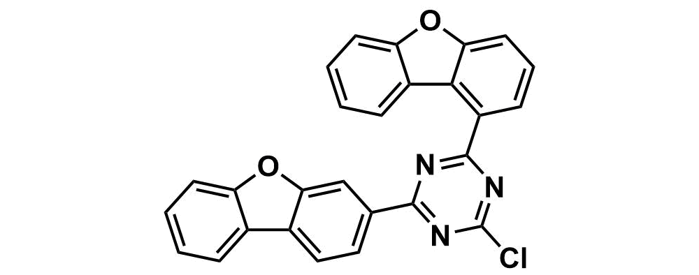 2-Chloro-4-(1-dibenzofuranyl)-6-(3-dibenzofuranyl)-1,3,5-triazine