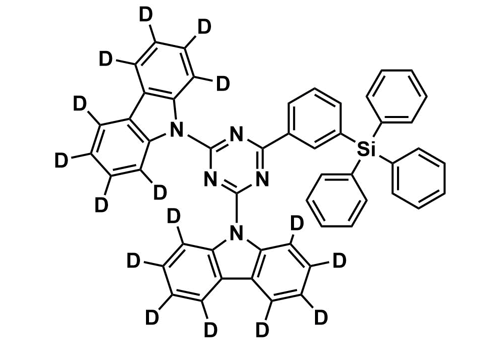 9,9'-(6-(3-(triphenylsilyl)phenyl)-1,3,5-triazine-2,4-diyl)bis(9H-carbazole-1,2,3,4,5,6,7,8-d8)