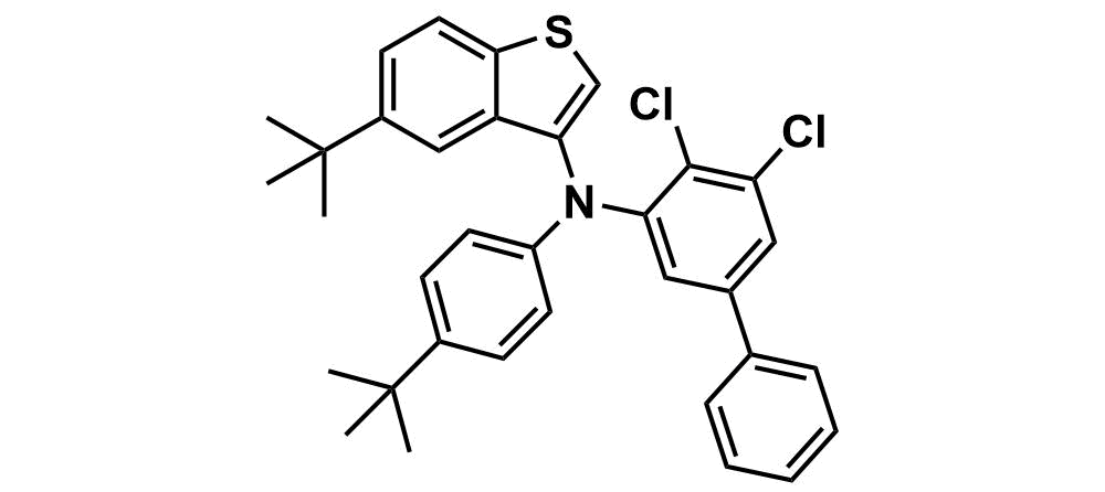 5-(tert-butyl)-N-(4-(tert-butyl)phenyl)-N-(4,5-dichloro-[1,1'-biphenyl]-3-yl)benzo[b]thiophen-3-amine