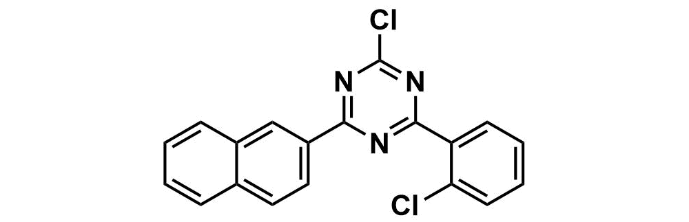 2-chloro-4-(2-chlorophenyl)-6-(naphthalen-2-yl)-1,3,5-triazine