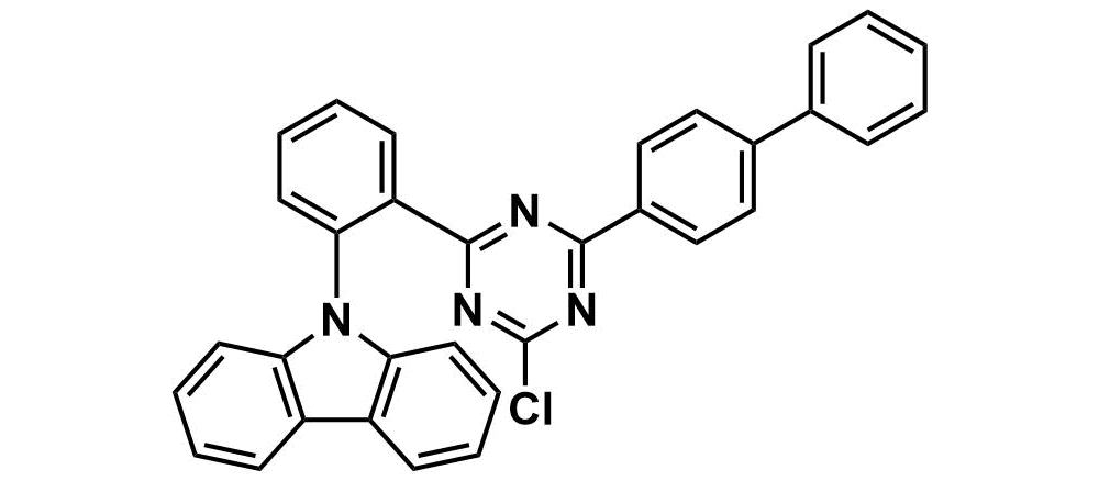 9-(2-(4-([1,1'-biphenyl]-4-yl)-6-chloro-1,3,5-triazin-2-yl)phenyl)-9H-carbazole