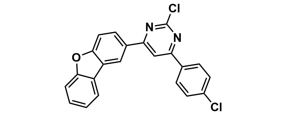 2-chloro-4-(4-chlorophenyl)-6-(dibenzo[b,d]furan-2-yl)pyrimidine