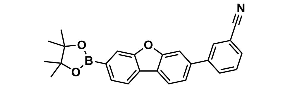 3-(7-(4,4,5,5-tetramethyl-1,3,2-dioxaborolan-2-yl)dibenzo[b,d]furan-3-yl)benzonitrile