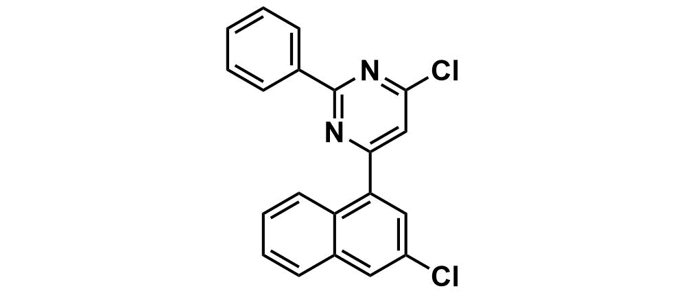 4-chloro-6-(3-chloronaphthalen-1-yl)-2-phenylpyrimidine