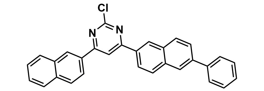 2-chloro-4-(naphthalen-2-yl)-6-(6-phenylnaphthalen-2-yl)pyrimidine