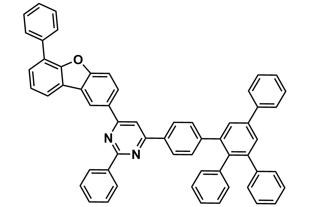 4-(3',5'-diphenyl-[1,1':2',1''-terphenyl]-4-yl)-2-phenyl-6-(6-phenyldibenzo[b,d]furan-2-yl)pyrimidine