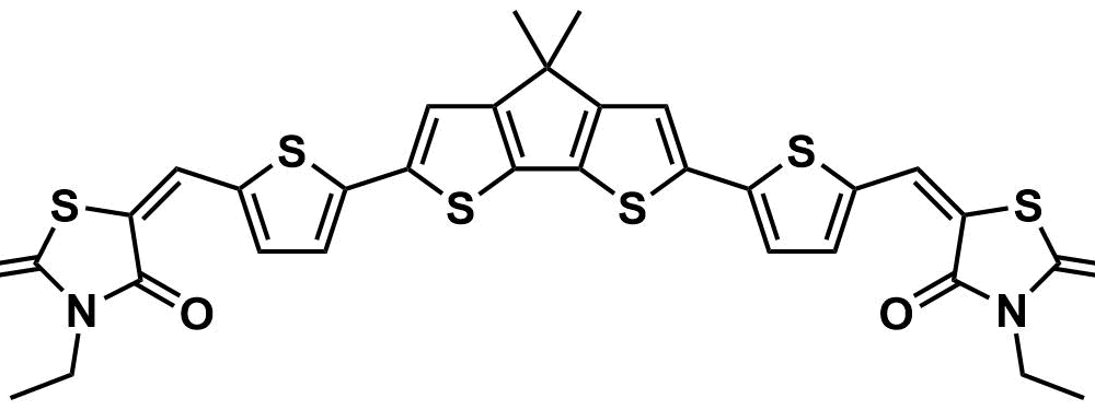 (5E,5'E)-5,5'-(((4,4-dimethyl-4H-cyclopenta[2,1-b:3,4-b']dithiophene-2,6-diyl)bis(thiophene-5,2-diyl))bis(methaneylylidene))bis(3-ethyl-2-thioxothiazolidin-4-one)