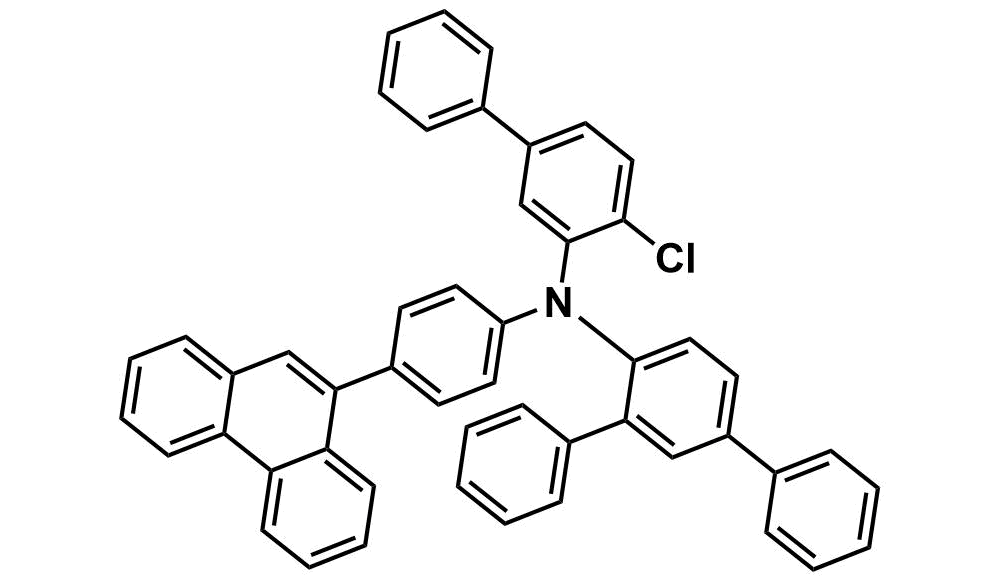 N-(4-chloro-[1,1'-biphenyl]-3-yl)-N-(4-(phenanthren-9-yl)phenyl)-[1,1':3',1''-terphenyl]-4'-amine