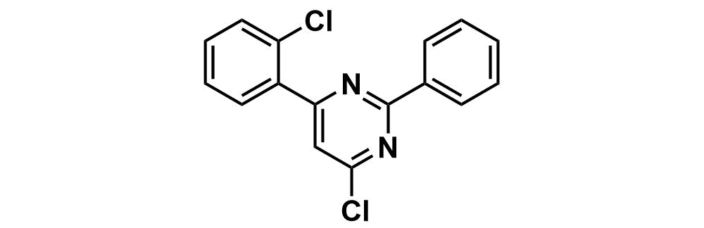 4-chloro-6-(2-chlorophenyl)-2-phenylpyrimidine