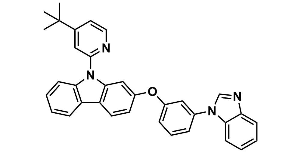 2-(3-(1H-benzo[d]imidazol-1-yl)phenoxy)-9-(4-(tert-butyl)pyridin-2-yl)-9H-carbazole 2264042-89-7