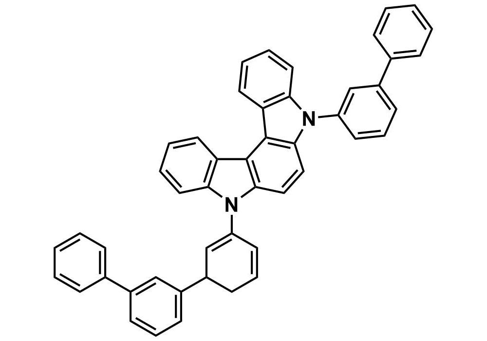 5-([1,1'-biphenyl]-3-yl)-8-(1,6-dihydro-[1,1'3',1''-terphenyl]-3-yl)-5,8-dihydroindolo[2,3-c]carbazole 