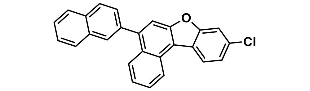 9-chloro-5-(naphthalen-2-yl)naphtho[2,1-b]benzofuran HQ-0651