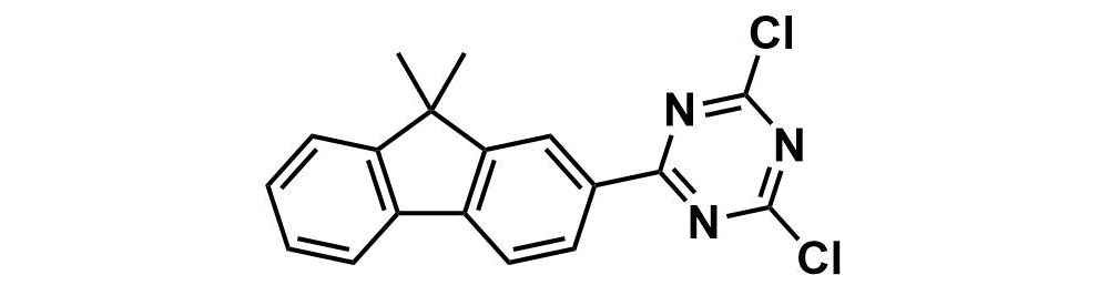 2, 4-dichloro-6 - (9, 9-dimethyl-9H-fluoren-2-yl) -1,3, 5-triazine