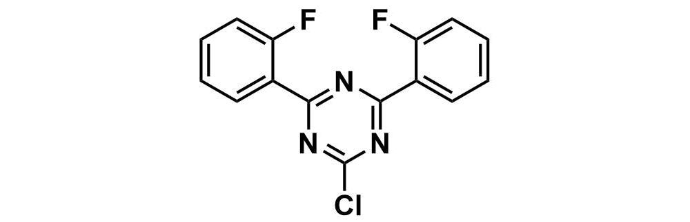 2-chloro-4,6-bis(2-fluorophenyl)-1,3,5-triazine HQ-0284