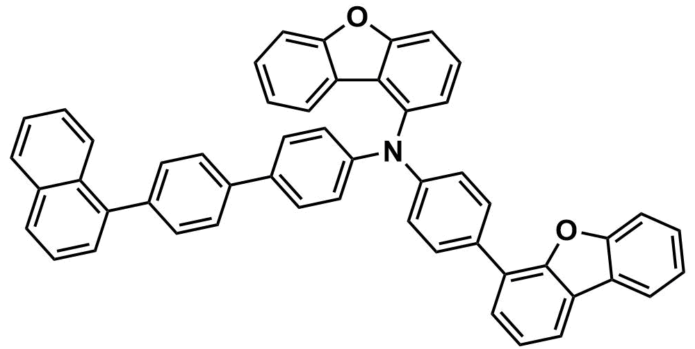 N-(4-(dibenzo[b,d]furan-4-yl)phenyl)-N-(4'-(naphthalen-1-yl)-[1,1'-biphenyl]-4-yl)dibenzo[b,d]furan-1-amine
